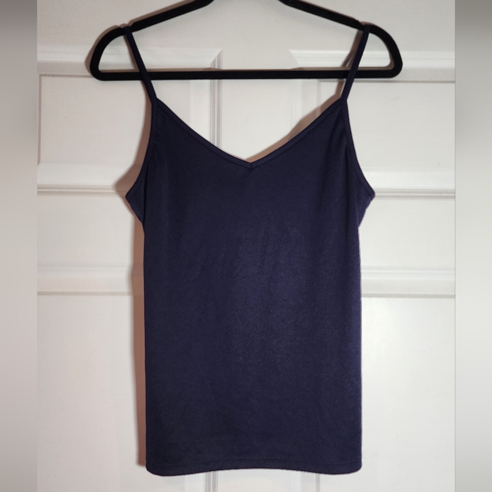 INC International Concepts Lightweight Navy Blue Tank L